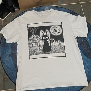 Studio Ghibli Kiki's Delivery Service Graphic T-Shirt - Light Grey